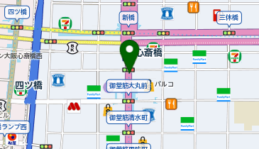ドトールコーヒーショップ 地下鉄心斎橋駅店の地図画像