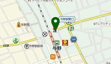 ドトールコーヒーショップ 与野東口店の地図画像