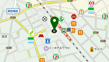 ドトールコーヒーショップ 蕨西口店の地図画像