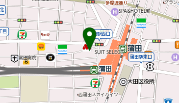 ドトールコーヒーショップ 蒲田西口店の地図画像