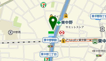 ドトールコーヒーショップ 東中野店の地図画像