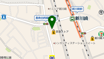 ドトールコーヒーショップ 新川崎京急ストア店の地図画像