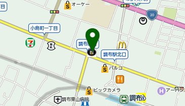 ドトールコーヒーショップ 調布北口店の地図画像