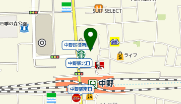 ドトールコーヒーショップ 中野サンモール店の地図画像