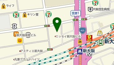 ドトールコーヒーショップ ニッセイ新大阪ビル店の地図画像