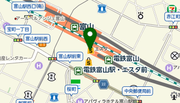 ドトールコーヒーショップ 富山エスタ店の地図画像