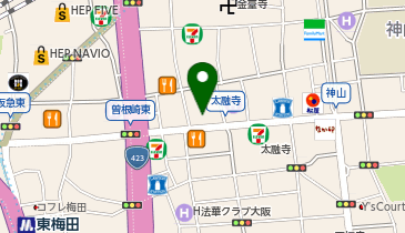 ドトールコーヒーショップ 東梅田店の地図画像