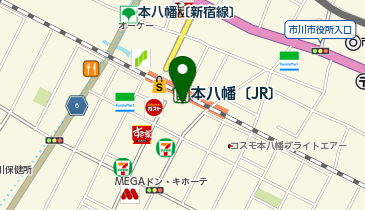 ドトールコーヒーショップ 本八幡南口店の地図画像