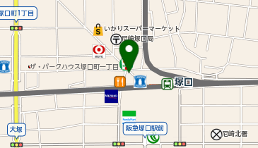 ドトールコーヒーショップ 阪急塚口店の地図画像