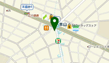 ドトールコーヒーショップ 本山店の地図画像