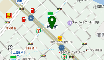 ドトールコーヒーショップ 博多呉服町店の地図画像