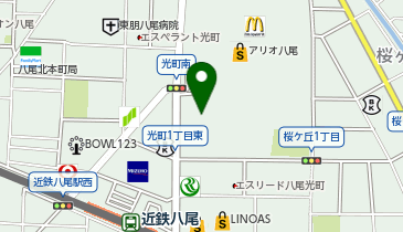 ドトールコーヒーショップ アリオ八尾店の地図画像