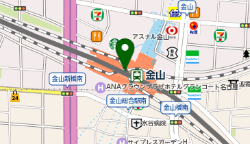 ドトールコーヒーショップ 名鉄金山店の地図画像