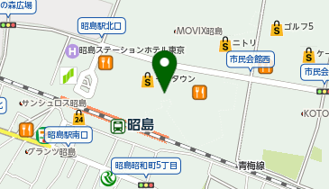 エクセルシオール カフェ モリタウン昭島店の地図画像