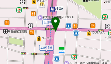 エクセルシオール カフェ 江坂広芝店の地図画像