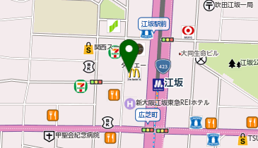 はなまるうどん 大阪江坂店の地図画像