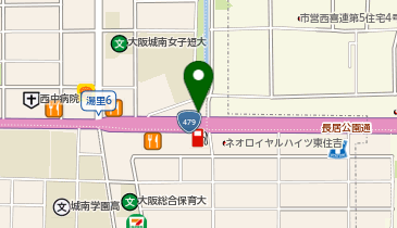 はなまるうどん 東住吉湯里店の地図画像