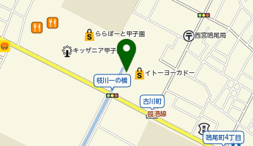 はなまるうどん イトーヨーカドー甲子園店の地図画像