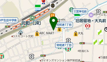 はなまるうどん 元町1番街店の地図画像