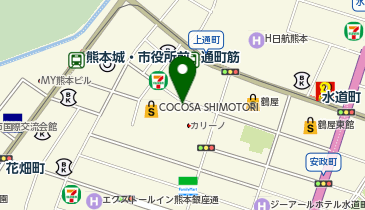 はなまるうどん 熊本下通り店の地図画像