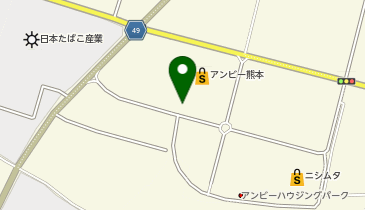 はなまるうどん アンビー熊本店の地図画像