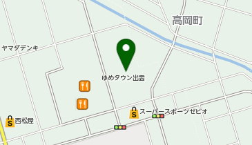 はなまるうどん ゆめタウン出雲店の地図画像