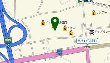 讃岐うどんの心 つるさく イオンモール盛岡店の地図画像