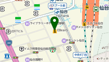 はなまるうどん 仙台イービーンズ店の地図画像