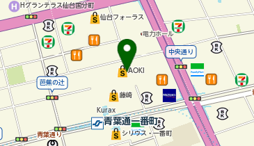 はなまるうどん 仙台おおまち店の地図画像