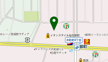 はなまるうどん イオンスタイル仙台卸町店の地図画像