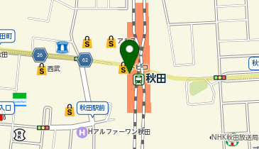 はなまるうどん 秋田トピコ店の地図画像