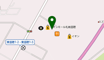 はなまるうどん イオンモール札幌苗穂店の地図画像