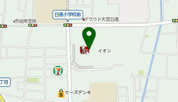はなまるうどん イオン大宮店の地図画像