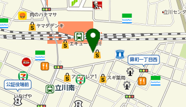 はなまるうどん 立川駅南口サザン店の地図画像