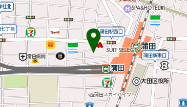 はなまるうどん サンライズ蒲田店の地図画像