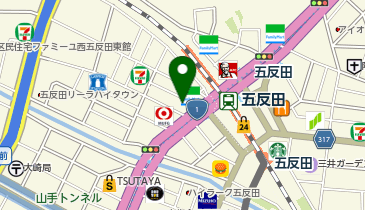 はなまるうどん 五反田西口店の地図画像