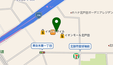 はなまるうどん イオンモール北戸田店の地図画像