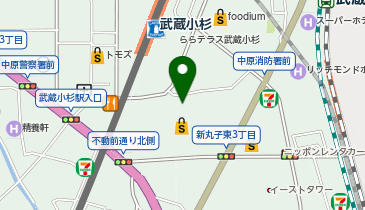 うまげな グランツリー武蔵小杉店の地図画像