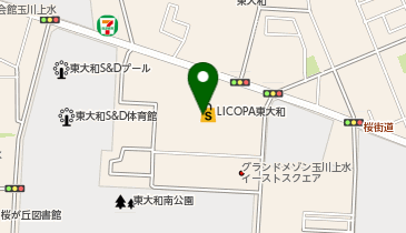はなまるうどん リコパ東大和店の地図画像