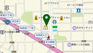 はなまるうどん 大分オーパ店の地図画像