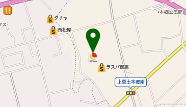 はなまるうどん ラスパ御嵩店の地図画像