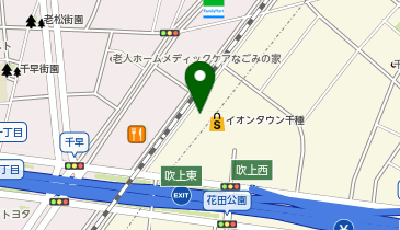 はなまるうどん イオンタウン千種店の地図画像