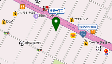 ウエルシア神栖大野原店の地図画像