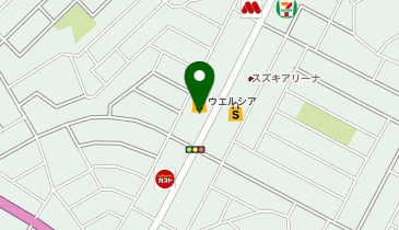 ウエルシア牛久上柏田店の地図画像
