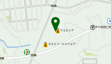 ウエルシア牛久刈谷店の地図画像