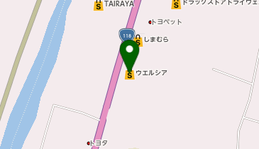 ウエルシア大子池田店の地図画像