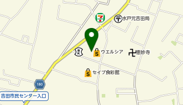 ウエルシア水戸元吉田店の地図画像