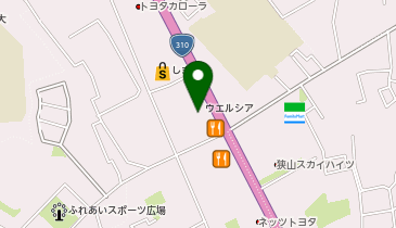 ウエルシア狭山茱萸木店の地図画像