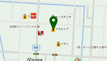 ウエルシア新潟白根店の地図画像