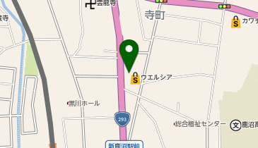 ウエルシア鹿沼蓬莱店の地図画像